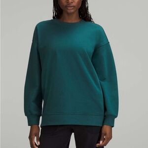 Lululemon Perfectly Oversized Crew Green Jasper